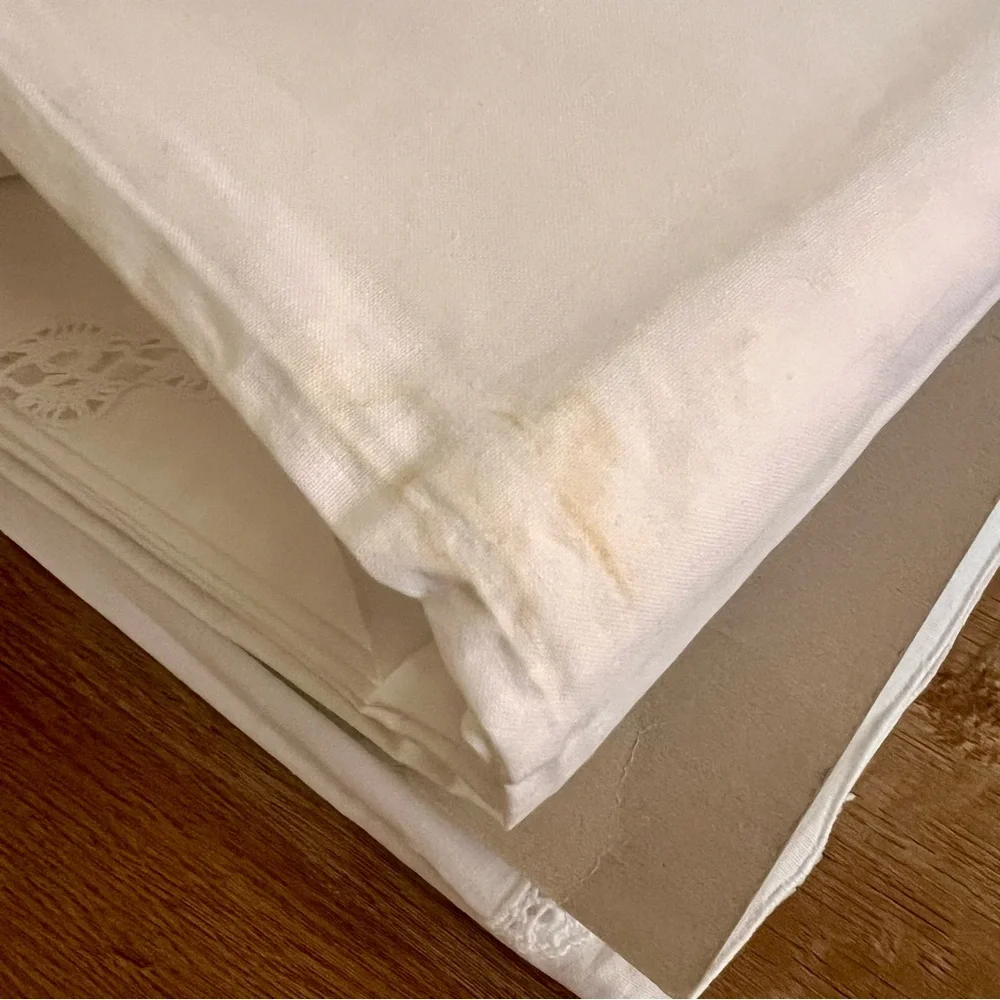 NIP Keeco 100% Cotton Embroidery & Hand Made‎ Lace Tablecloth & Napkins 68